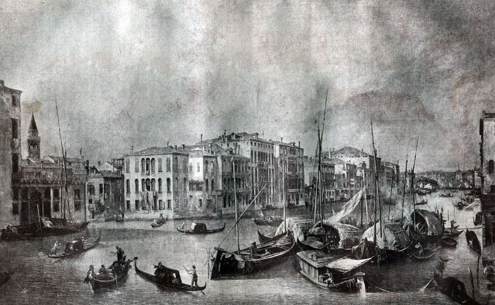 Венеция. Большой канал в Венеции. С картины Каналетто (1697-1768). (Дрезденская картинная галерея). Энциклопедический словарь 